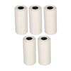 5 Rolls Adhesive Thermal Paper 2.2in Long 1in Wide Printing Transparent Thermal Sticker Paper for Ph