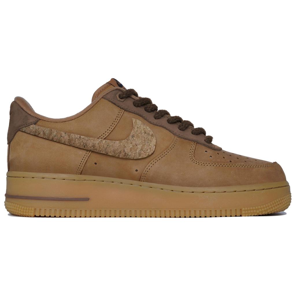 Nike Air Force 1 Slip Resistant Abrasion Resistant Low top Skateboard Shoes Unisex Dark Brown CJ9179-200(Team113-S-BOX)