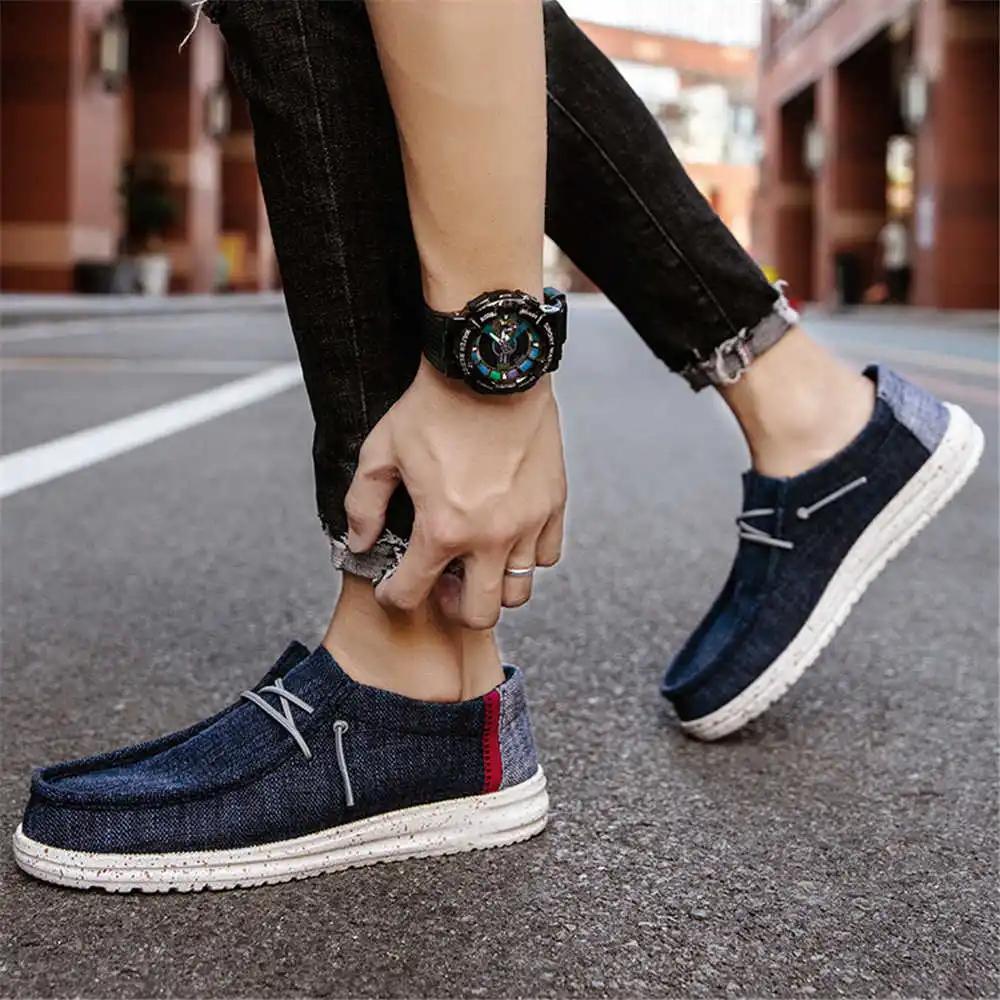 Round Foot Canvas Blue Men's Sneakers Running Outdoor 50 Men's Shoes Sports Wholesale To Resell Designers Brand Name