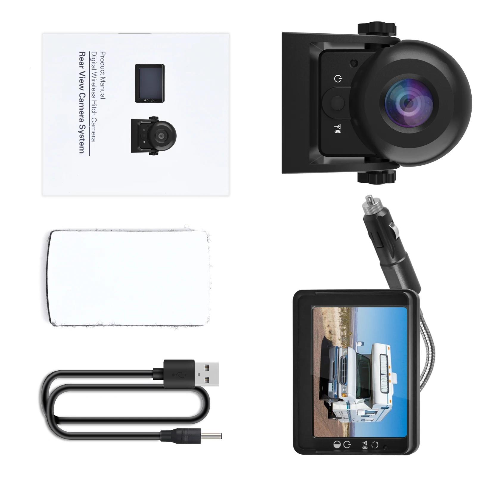 

Беспроводной WiFi Магнитный Фаркоп Монитор камеры заднего вида Беспроводная камера заднего вида HD Экран