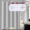 Advanced Gray Check Shower Curtain Simple Bathroom Curtain Dry And Wet Separation Easy To Clean Peva Waterproof Material