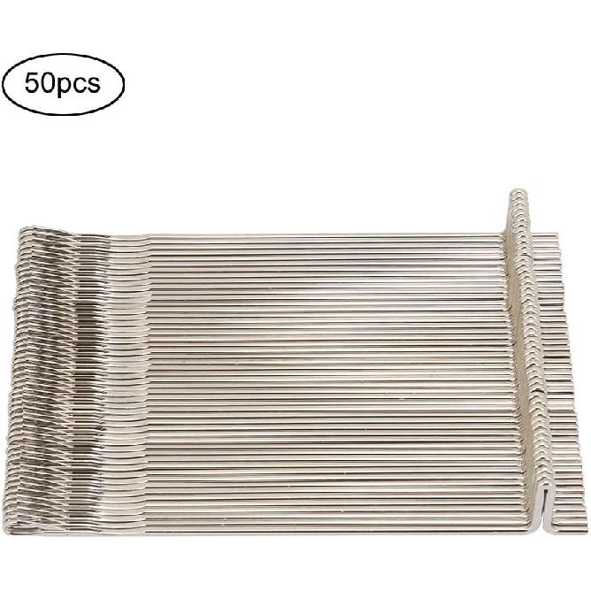50Pcs Knitting Machine Needles Set, Steel Replacement Needles for LK100 LK150 KH360 Knitting Machines Fabric Weaving Yarn Projects Home Knitting