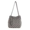 Cuco Metallic Knit Long Handle Tote Bag 2413112010 Black (019)