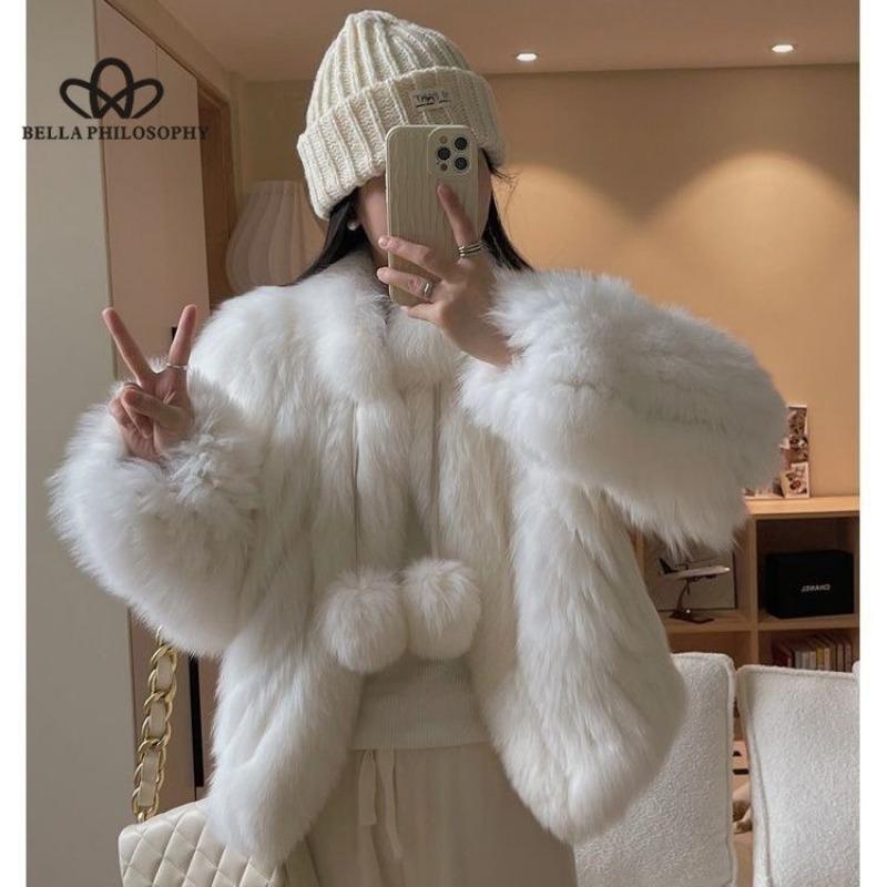 Faux Fox Fur Young Coat New Fur Slim Coat Women's High Quality Casual Style Faux Fur Premium Women's Caot