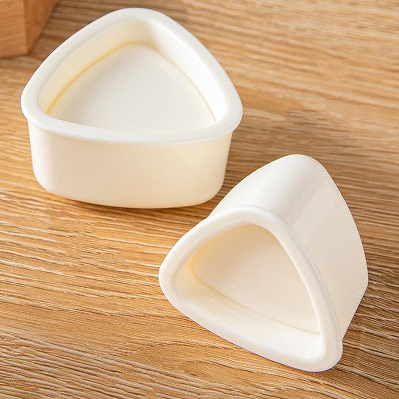 1 Set Triangular Plastic Sushi Rice Ball Maker Mould Onigiri Mold Set Kitchen Gadgets Stuff Transparent Bento Accessories