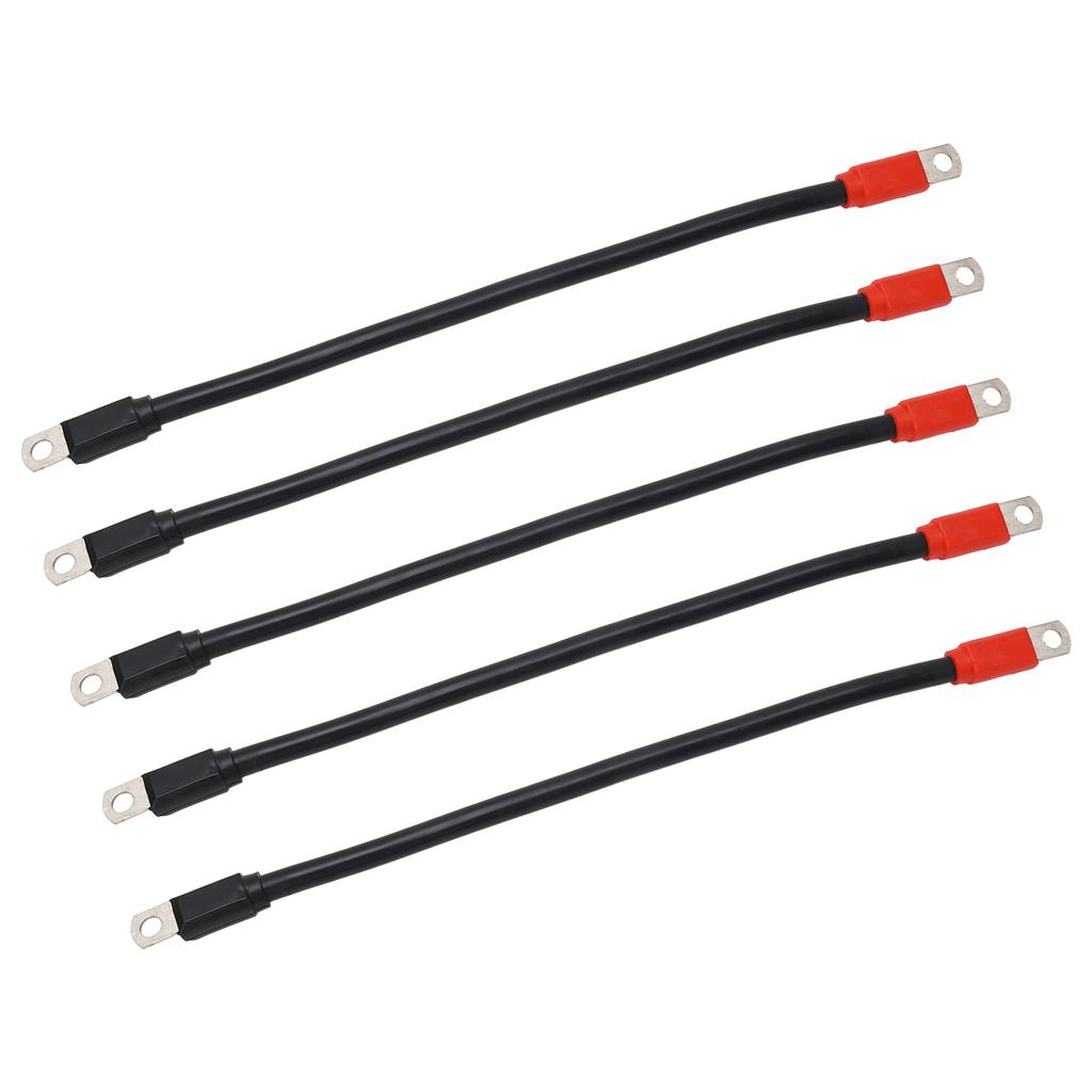 5pcs Golf Cart Battery Cables PVC Sheath Battery Cables 4 Gauge Replacement for Club Car DS 36V 48V Golf Cart
