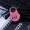 Black Mini Cartoon Password Padlock for Luggage and Pencil Cases