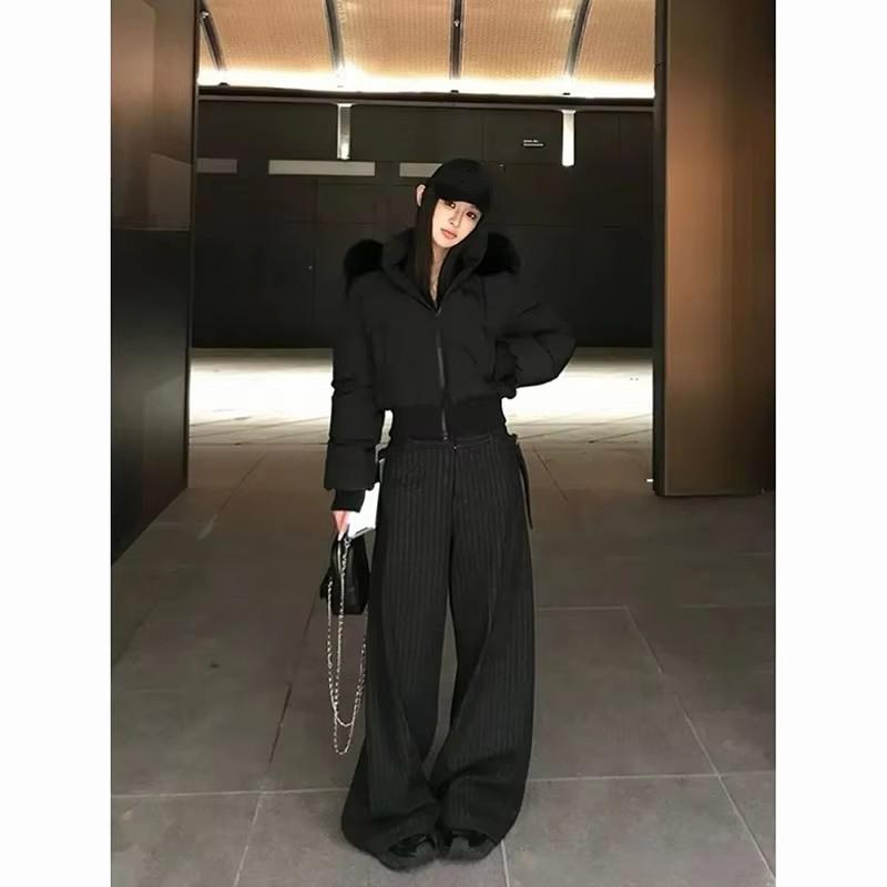 Ladies Down Padded Jacket Lapel Fashion Joker Winter Coat Temperament Korean Women Outwear