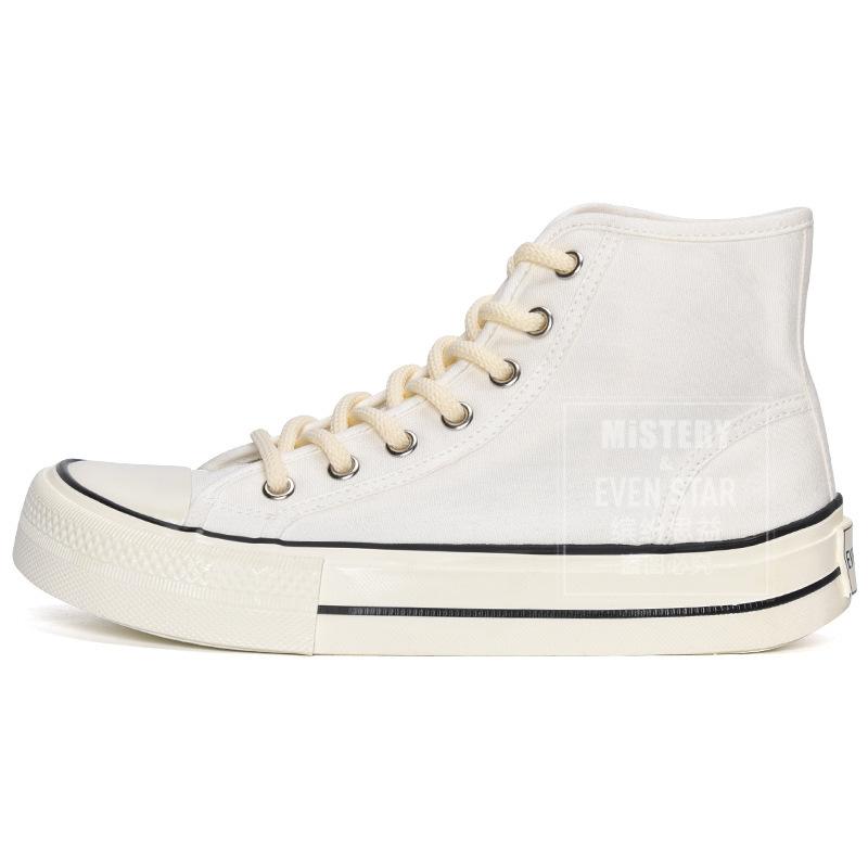 Square Head High-top Canvas Shoes Women's Mango Head Thick-soled Ugly Cute Big Head Shoes 807
