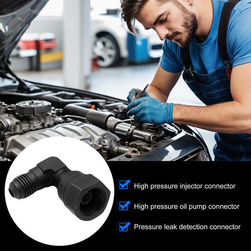 Engine Oil Hose Connector Oil Pump Leak Detection Connector Lightweight Oil Filter Adapter For Car Engine High-pressure Oil