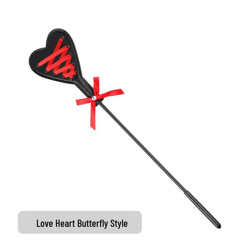 Heart-Shaped Feather Paddle for Flirting & Punishment - Adult SM Toy for Men & Women