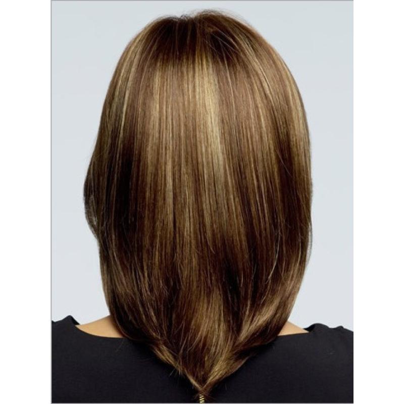 Mistura sintética perucas marrons para mulheres curto natural peruca bob corte de cabelo penteados macios cabelos lisos para uso diário cosplay