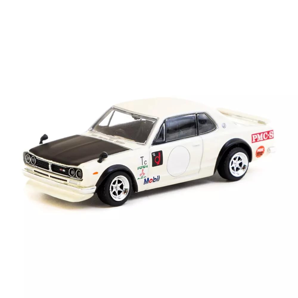 Tarmac Works 1/64 Nissan Skyline 2000 GT-R (KPGC10) White Tarmac Works Skyline MiJo Limited Edition Miniature Car
