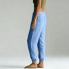 2025 European & American Style Women's High Waist Cotton Linen Wide Leg Yoga Pants