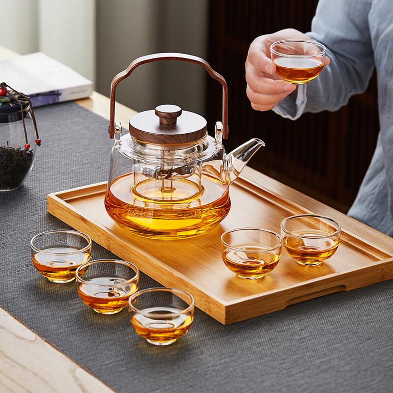 Heat-Resistant Glass Kung Fu Teacups (70ml, Set of 6)