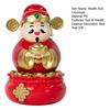 God of Wealth Ornament Holding Golden Ingot Money Bag Solar Fortune God Figurine Statue Chinese New Year Spring Festival Desktop Decoration