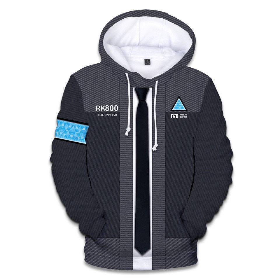 Ultimativer Komfort Detroit Become Human Connor Rk800 Hoodie Für Den Alltag