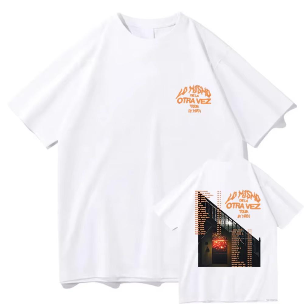Lo Mismo Dela Otra Vez Tour T Shirts Mora Merch Fans Gifts Cotton Tees Outdoor Fashion Streetwear Summer Men Women 2025 T-shirts