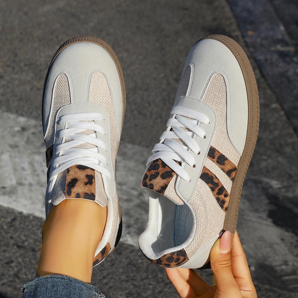 Flat Bottom Dexun Shoes Women's 2025 New Spring Foreign Trade Niche Versatile Sports Board Shoes Fashion Casual White Shoes Women