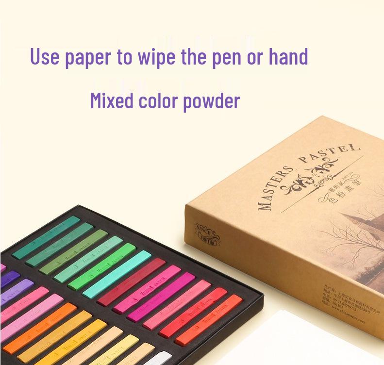 Mali Pastel Chalk & Stick Set: Hair Dye, Graffiti Colors, Minghua Pigments, 24 Shades