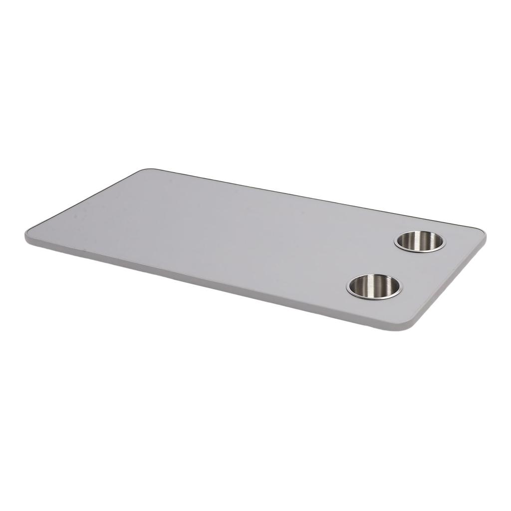 RV Table Top Replacement with 2 Cup Holders 31.49x15.74in Solid Wood Boat Table Top Panel for Trailer Motorhome Yacht