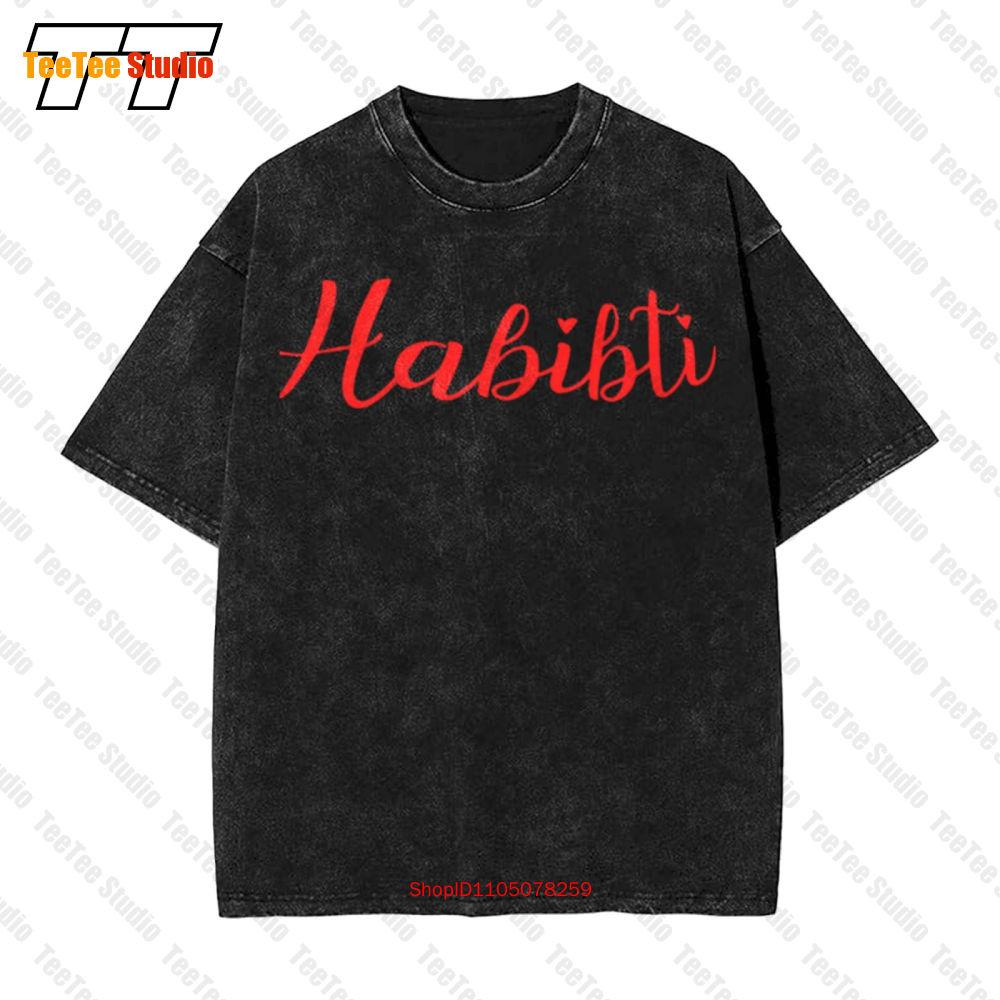 Habibi And Habibti Arabic Couples Darling Love Vintage Oversized TShirt PC S