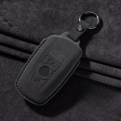 Suede Car Remote Key Case Cover Shell for BMW 1 3 5 7 Series X1 X3 X4 X5 F10 F15 F16 F20 F30 F18 F25 M3 M4 E34 Car Key Protector