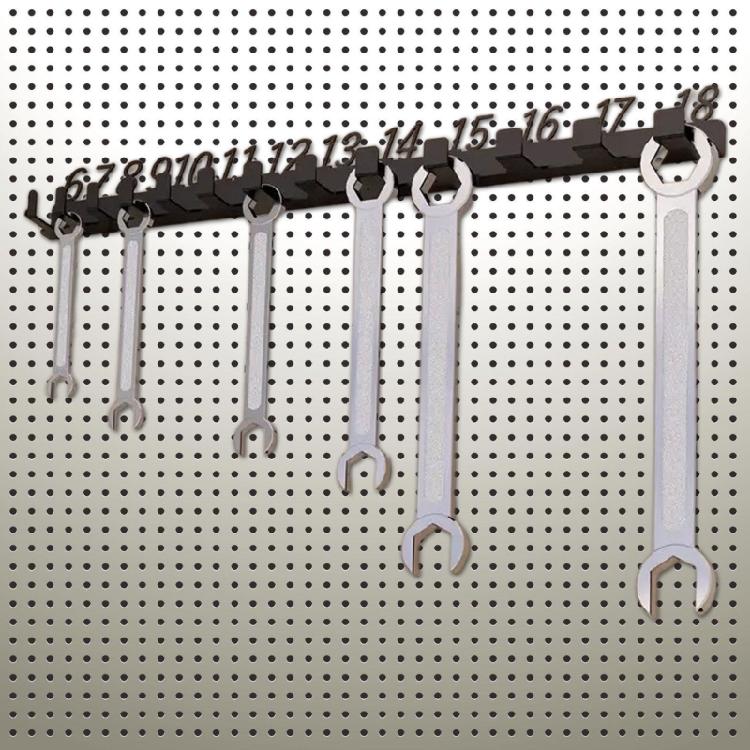 Garage Mounted Wrench Management Storage Rack Numbered Slots 6-18,19-32,6-32 Durability Metal Tool Organizers Holder