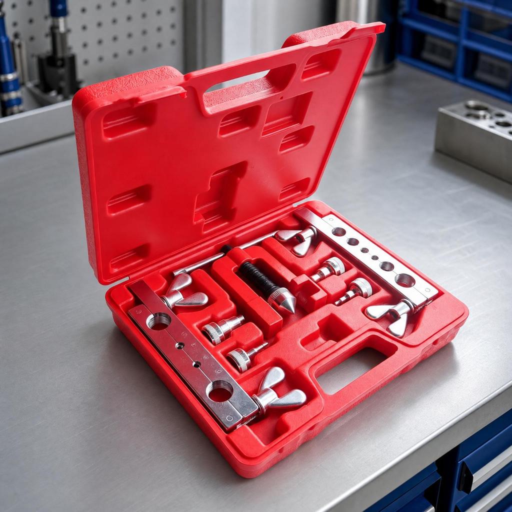 Manual Metric Tube Expanding Tool Compact Copper Tubing Expander Kit Heavy Duty