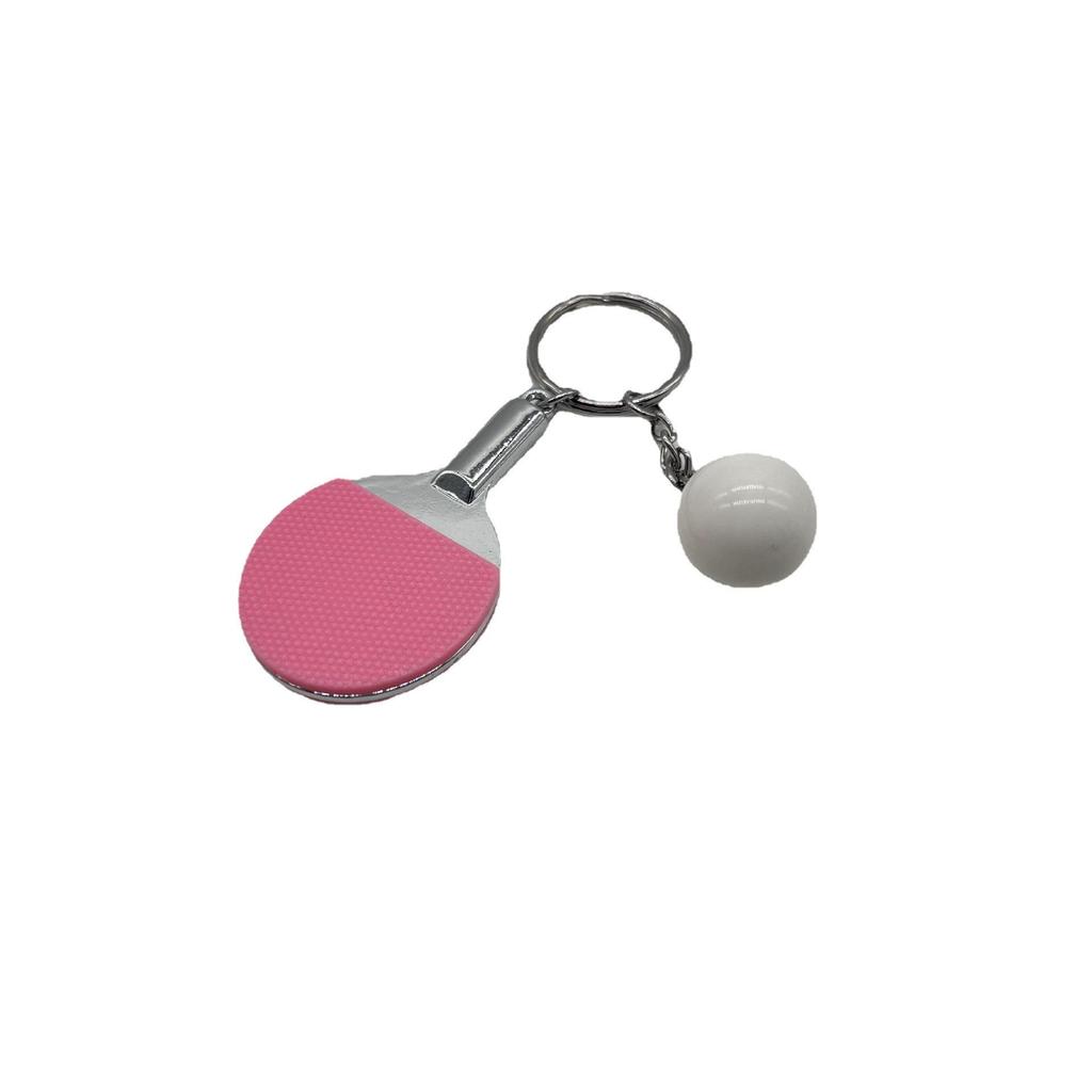 Mini Table Tennis Racket Keychain - Cross-Border Sports Gift