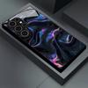 Flowing Light Pattern glass Phone Case For Samsung Galaxy S26 S25 S24 S22 S23 Ultra S21 S20 Plus 5G  Non-Slip Full Cover
