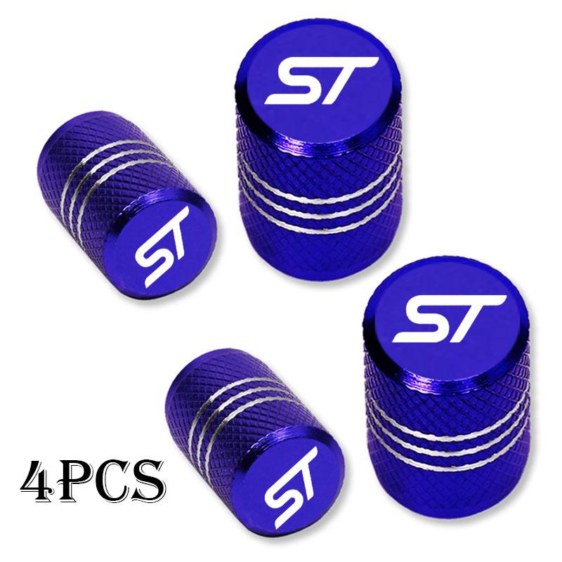 For Ford ST FOCUS 2 3 Mondeo Fiesta Kuga MK2 MK3 MK4 Car Wheel Tire Valve Caps Tyre Stem Covers Airdust Waterproof