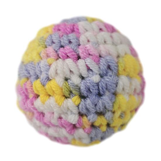 Interactive Cat Toys, Wool Crocheted Ball, Bite-Resistant Teaser Ball for Scratching Chasing, Plush Safe Toy for Cats