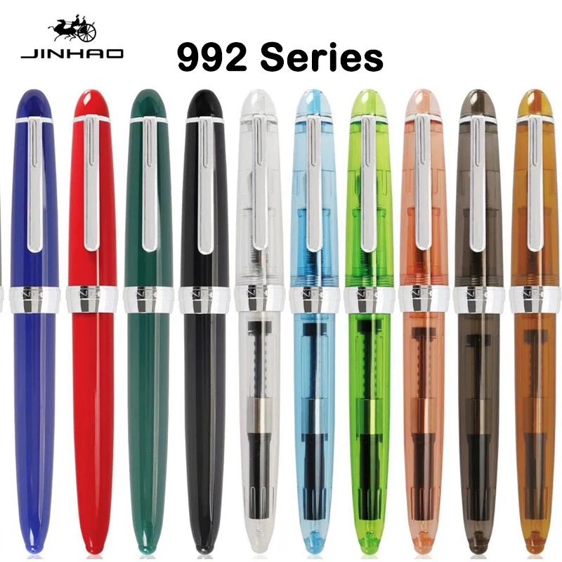 JINHAO 992 12 Colors Fountain Pen Luxury Quality Student Writing Pens Stationery School Office Business Supplies Gift PK 9019