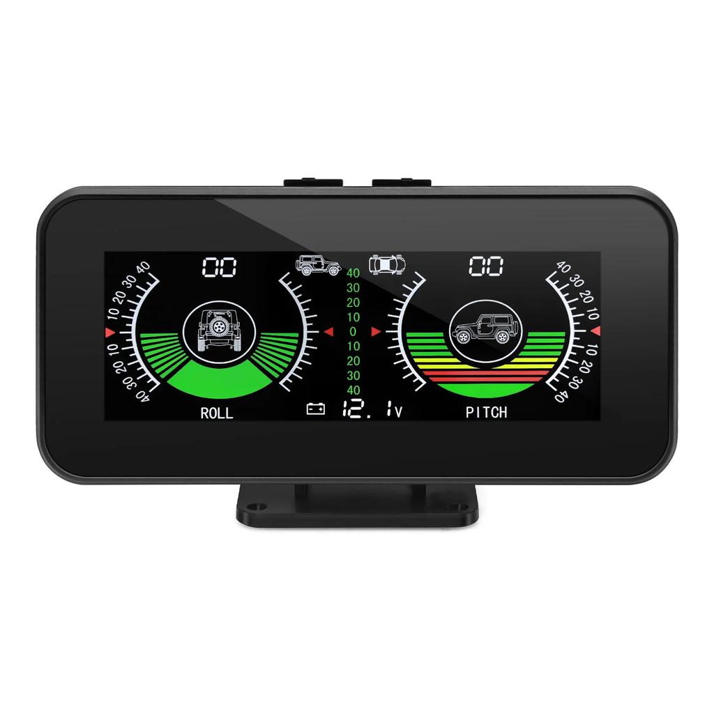 New X91 TPMS Smart Slope Meter 4 in 1 GPS TPMS Tire Monitor Inclinometer Gague Tire temperature Overspeed reminder