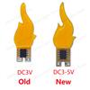 LED 3v Candle Flame Lamp Cob LED Light Bulb Diode Party Camping Decoration Home Light Bulb Accessories DIY LED Chip