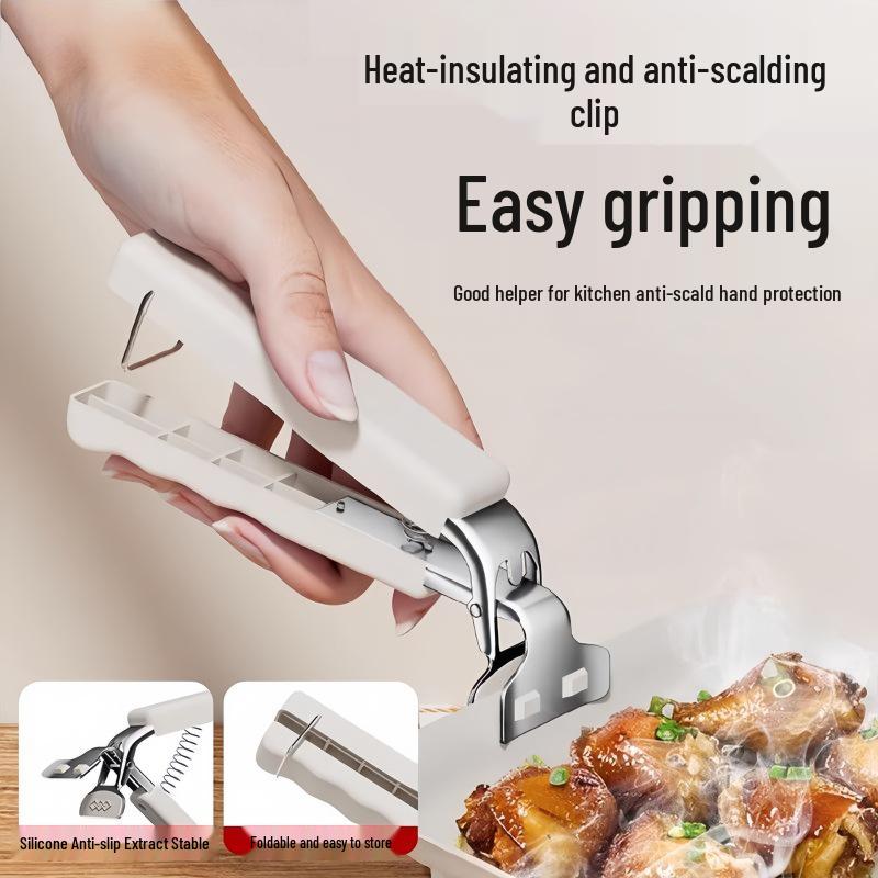 Silicone Anti-Scald Non-Slip Bowl and Tray Lifter Clips