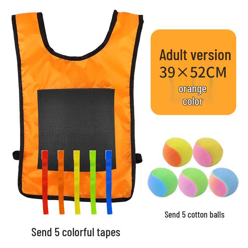 Children's Sticky Ball Dodgeball Vest for Outdoor Parent-Child Games