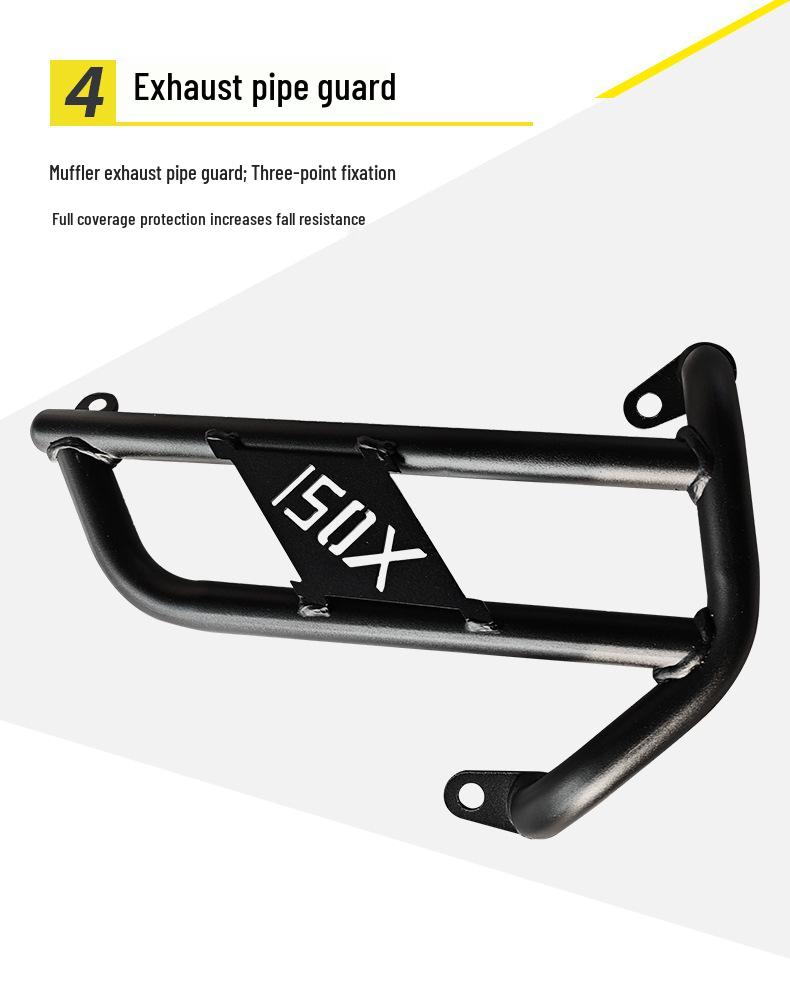 Zongshen 150X Crash Bars, Anti-fall Bumpers, Luggage Rack & Windshield Mod