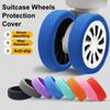 8PCS/Set Silicone Suitcase Wheels Protection Cover with Silent Sound Reduce Noise Trolley Box Luggage Caster Shoes Casters Cover