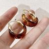 Retro Y2K U-Shaped Resin Ear Cuffs for Autumn & Winter