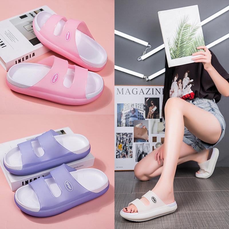 Fashion Women Pink Summer Sandals Rubber Jelly Shoes Non Slip Comfort Women Slipper And Sandal Hot Sale Women Beach Shoes Indoor Slides