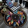 Okrągły dywanik Dreamcatcher, dywanik do salonu, sypialni, sofy, pokoju zabaw, dekoracja, antypoślizgowa mata podłogowa