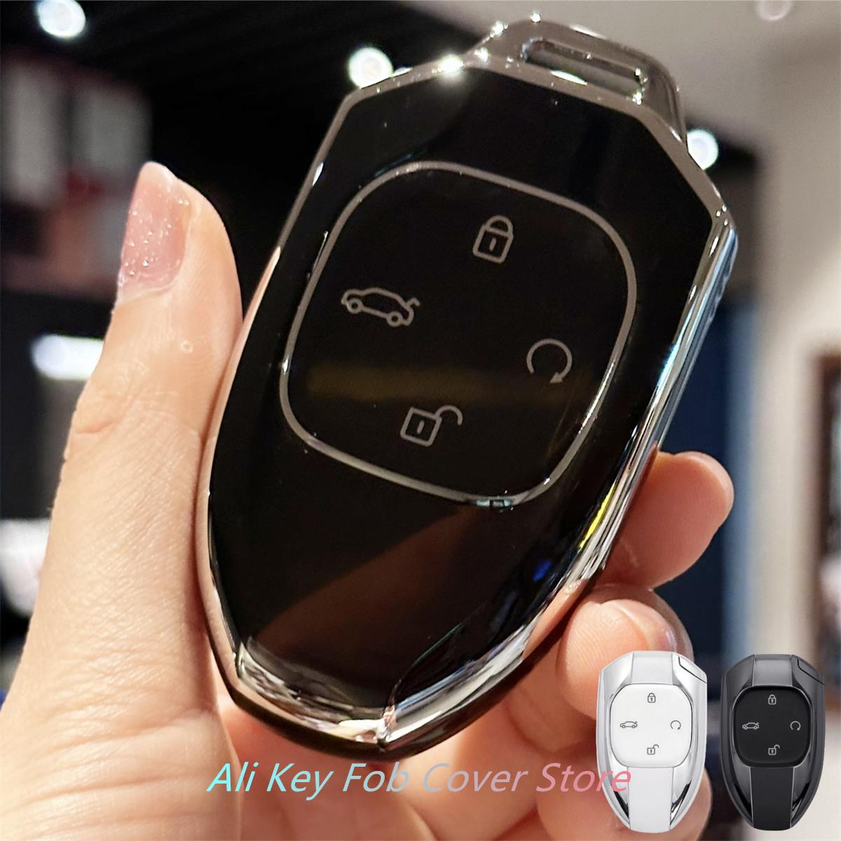 

Чехол-брелок с автомобильным ремешком для ключей для Trumpchi GAC 2021 Empow J11 J12 J13 J14 J15 J16 GS8, защитные аксессуары чёрный