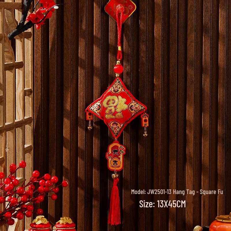 2026 Jahr des Pferdes Fu Plakette Festliche Anhänger für den Innenbereich zur Dekoration von Eingangsbereich und Wohnzimmer