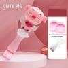 Cartoon Cute Pig Electric Bubble Gun Kids Toy Bubbles Machine Automatic Soap Blower with Light Outdoor Party bubble house Gift