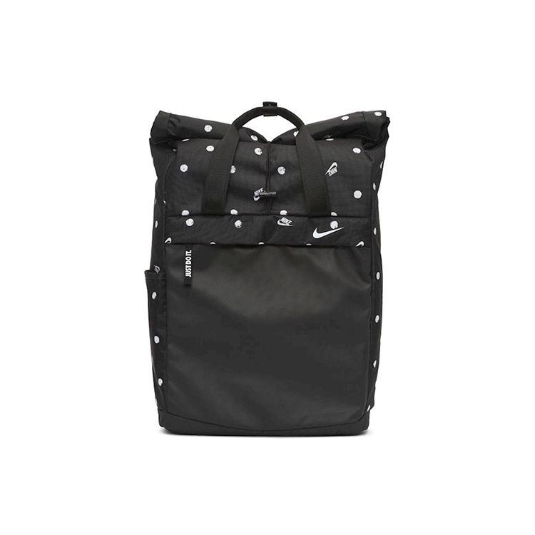 Nike Polka Dot Training Large Capacity Polyester Tote Backpack Unisex backpack Black BA6185-010 Black