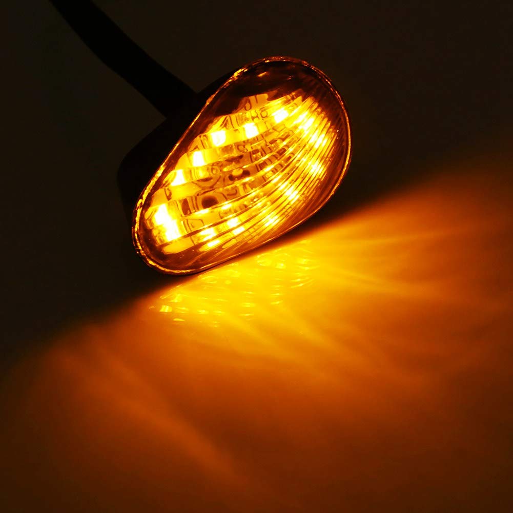 Turn Signal LED Light, R1 Turn Signal Paste-Qiilu LED Turn Signal Lamp Indicator Lamp