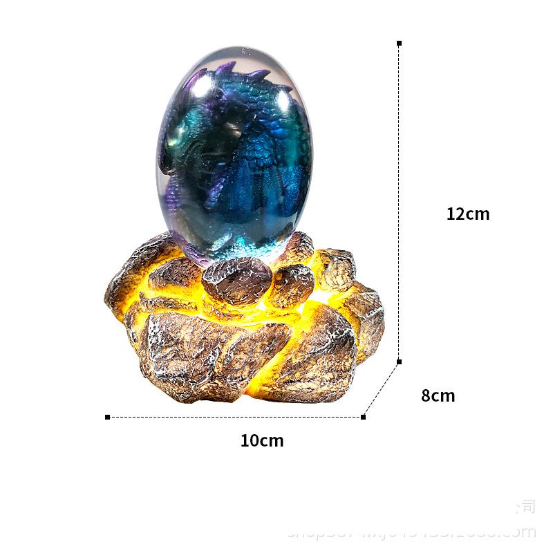

Яйцо лавового дракона, ночник, орнамент, яйцо динозавра, статуя, коллекция, украшение для дома, драгоценный камень Рейки фиолетовый