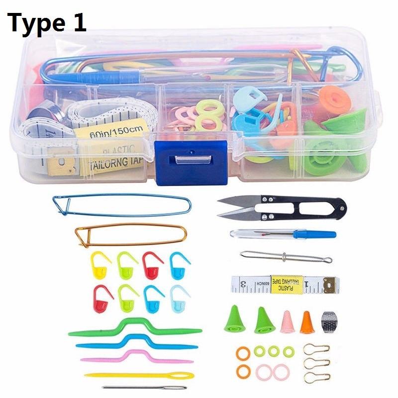 Crochet Hook Set Knitting Needles Set Stainless Steel Home Use Sewing Tool DTY Craft Case Crochet Agulha Set Weaving Sewing Tool